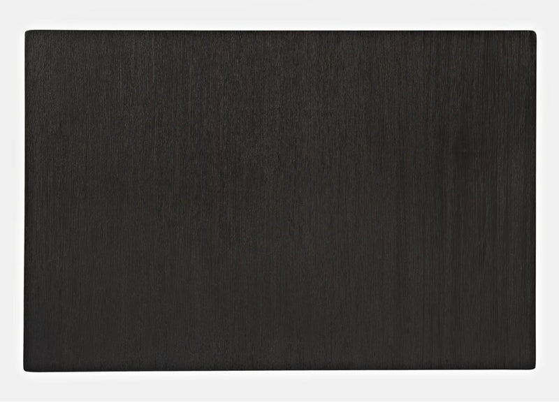 Table de fauteuil rustique Bronx de 16 po avec rangement et tablette - bois anthracite