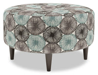  Pouf The Curve de Sofa Lab de 31 po fabriqué au Canada en tissu - Spa multicolore 