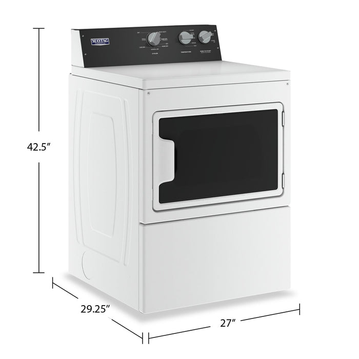 Sécheuse électrique Maytag de 7,4 pi³ - blanche - YMEDP586GW