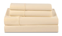  Ensemble de draps Dri-TecMD BEDGEARMD 5 pièces divisés pour très grand lit - champagne 