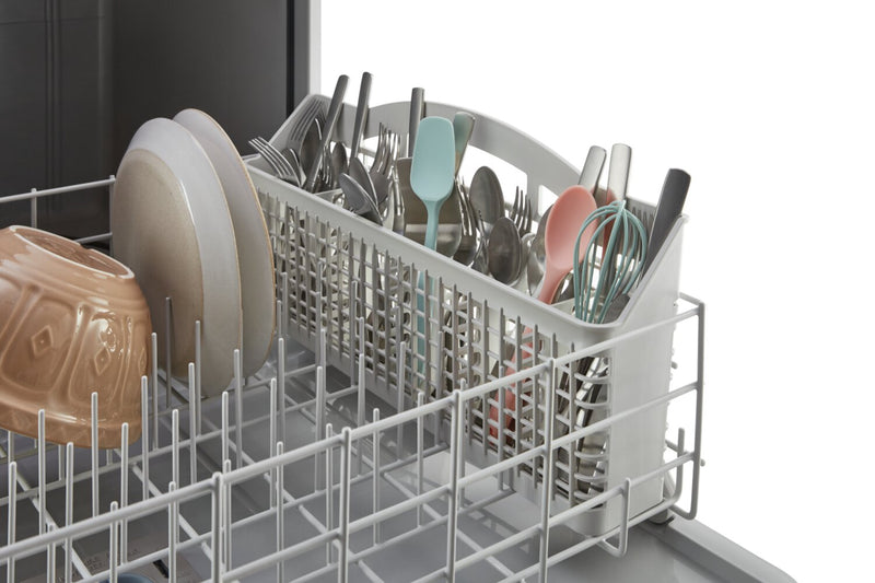 Lave-vaisselle encastré Whirlpool de 24 po et de 57 dBA avec commandes à l’avant - acier inoxydable - WDF341PAPM