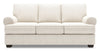 Sofa-lit personnalisable Roll de Sofa Lab de 86 po fabriqué au Canada en tissu de chenille avec accoudoirs enroulés - beige Luxury Sand