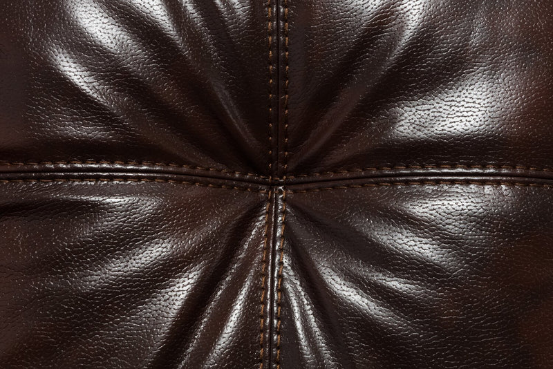 Sofa sectionnel de gauche Addison 2 pièces fabriqué au Canada en tissu d’apparence cuir avec coussins de siège amovibles - brun