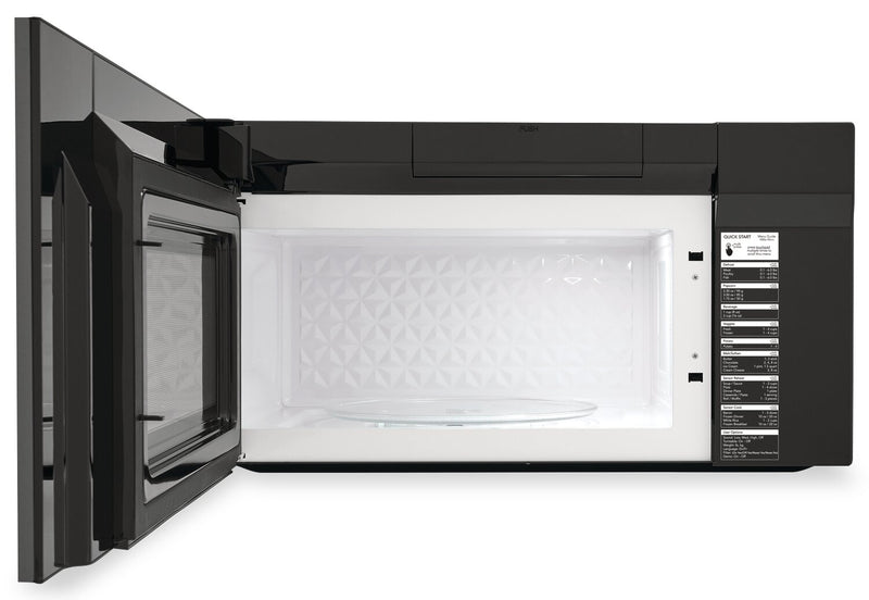 Four à micro-ondes à hotte intégrée Frigidaire Gallery de 1,9 pi³ avec cuisson par capteur et intérieur Effortless CleanMC - acier inoxydable noir Smudge-ProofMD - GMOS1964AD