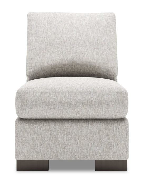 Fauteuil sans accoudoirs Track de la collection Sofa Lab - Luxury Silver
