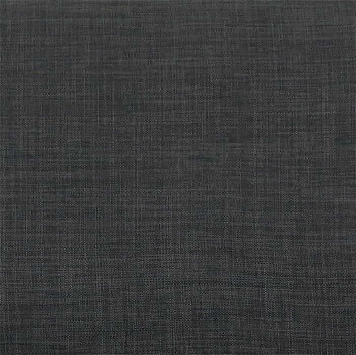 Sofa Sawyer de 83 po fabriqué au Canada en tissu d’apparence lin avec coussins réversibles et coussins décoratifs - gris anthracite