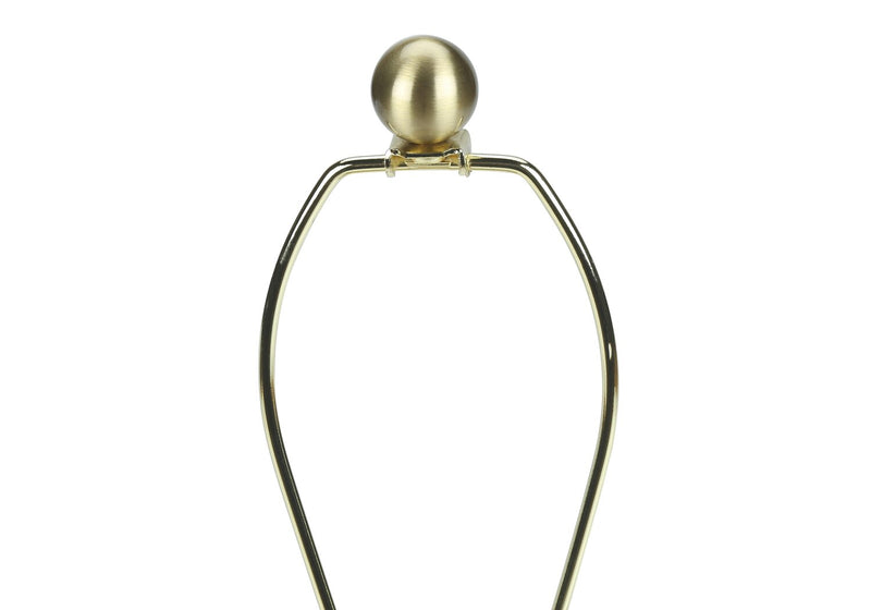 Lampe de table de 25 po béton noir avec touches dorées