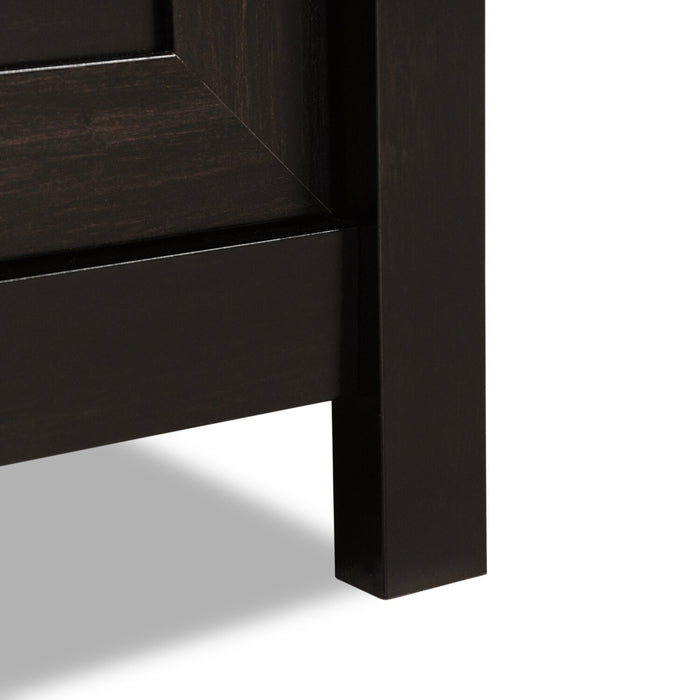 Bureau en forme de L Cayla de 59,06 po avec tiroir classeur - noir Estate 