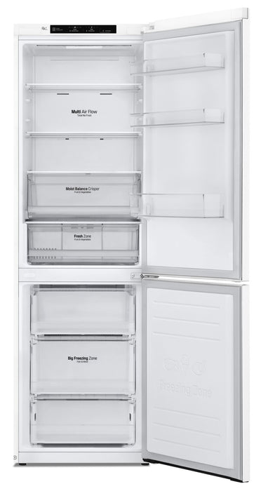 Réfrigérateur LG de 12 pi³ et de 23 po de profondeur comptoir à congélateur inférieur - blanc - LBNC12231W