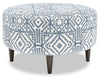 Pouf personnalisable The Curve de Sofa Lab de 31 po fabriqué au Canada en tissu - Ink multicolore