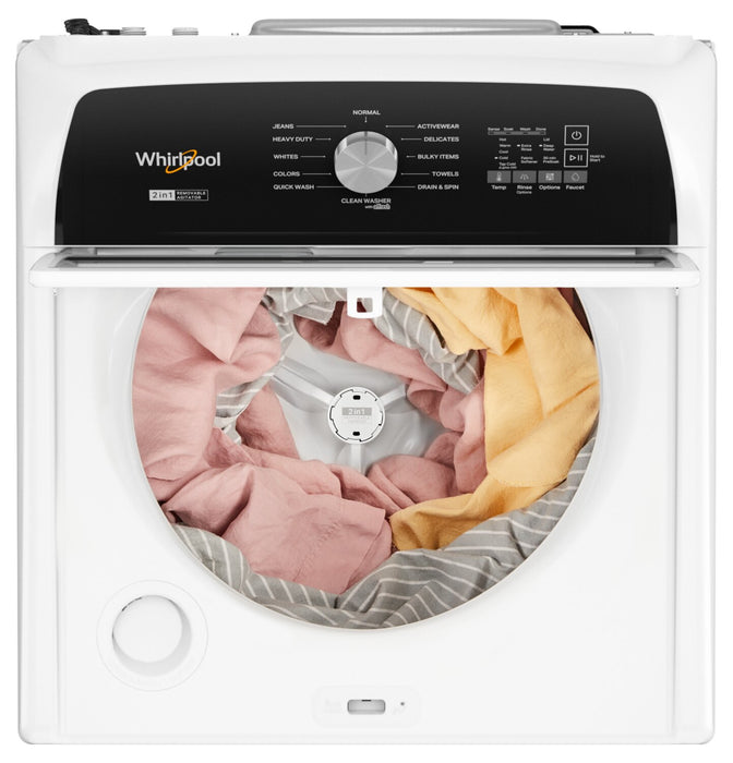 Laveuse Whirlpool à chargement par le haut de 5,4 pi³ - blanche - WTW5057LW