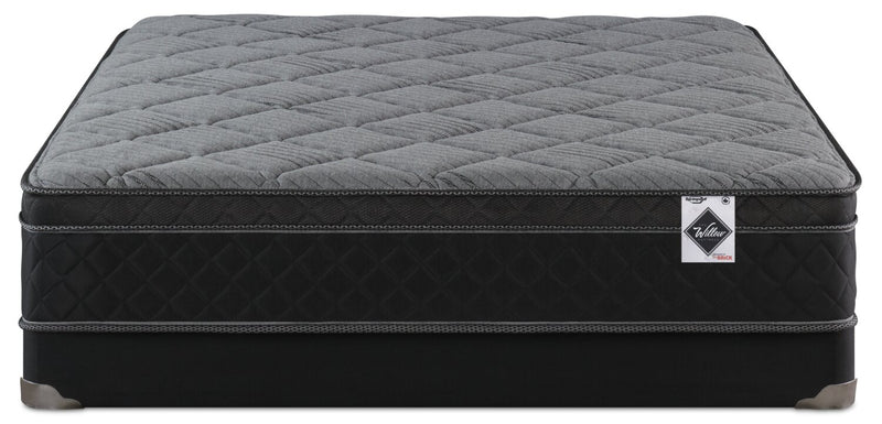 Ensemble matelas à Euro-plateau à profil bas dans une boîte Aspen de Springwall pour grand lit