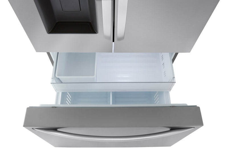 Réfrigérateur LG de 31 pi³ et de 36 po à portes françaises de profondeur standard MAXMC - acier inoxydable Smudge-ProofMD - LRFXS3106S