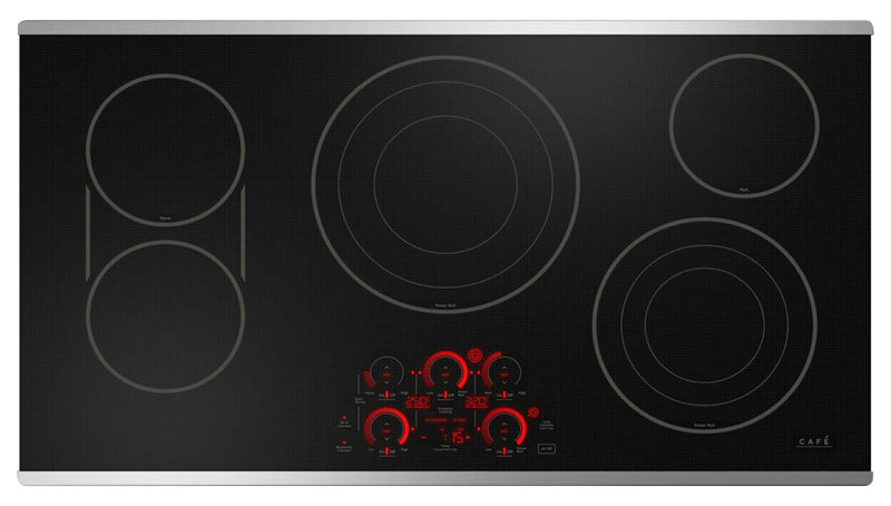 Surface de cuisson électrique Café de 36 po à 5 éléments - acier inoxydable - CEP90362TSS