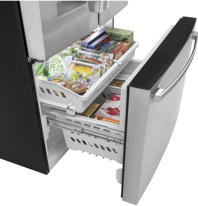 Réfrigérateur GE de 25,6 pi³ et de 36 po à portes françaises - acier inoxydable - GFE26JYMFS