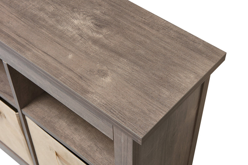 Table d’entrée Kimberly de 47,25 po avec 3 paniers - beige