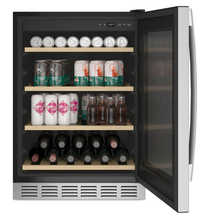 Réfrigérateur Profile de 5,1 pi³ et de 24 po avec zone de boissons Beverage CenterMC - acier inoxydable - PVS06BSPSS