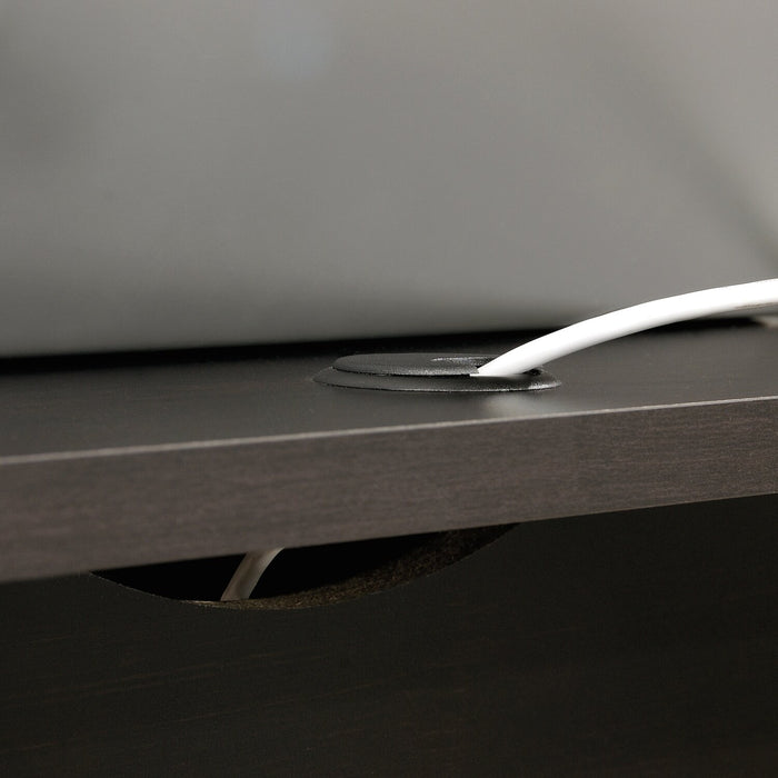 Bureau en forme de L Cayla de 59,06 po avec tiroir classeur - noir Estate 