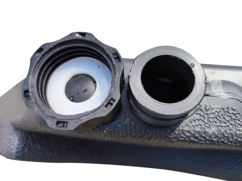 Parasol Shanghai pour la terrasse avec base 4 pièces - gris