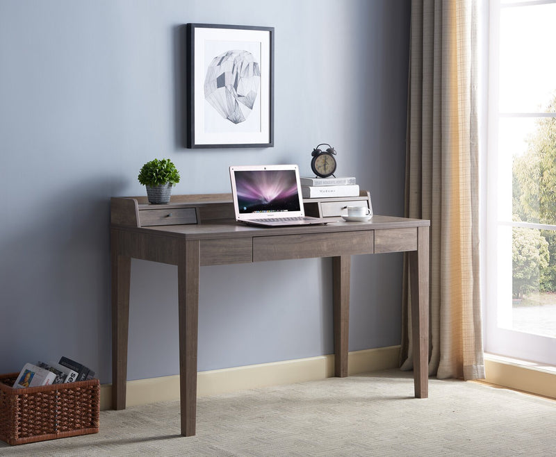 Bureau Jude de 47,25 po à 3 tiroirs - noisette