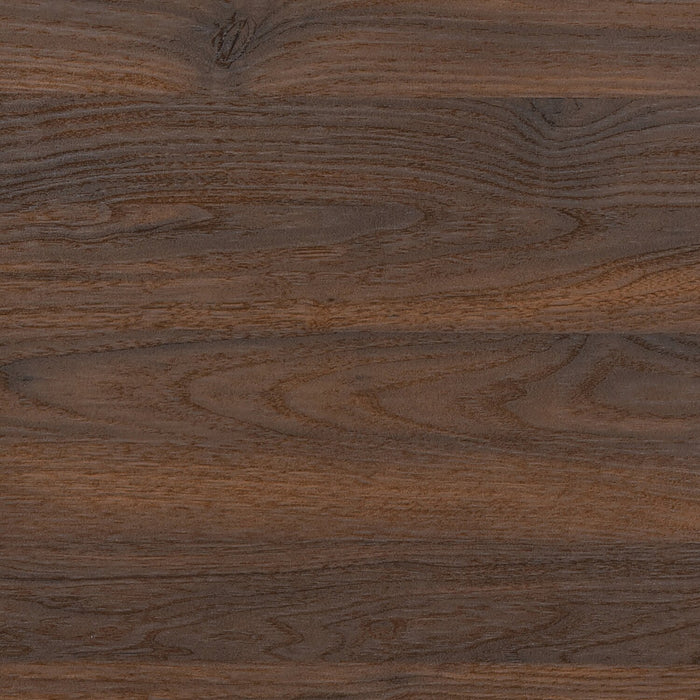 Table de bout traditionnelle Jordi de 17,7 po avec tablette - bois au fini noyer brun