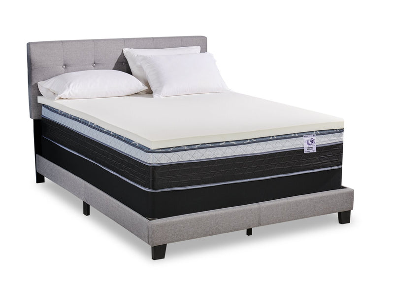 Surmatelas luxueux ferme Bronze de Springwall 2 po pour lit simple