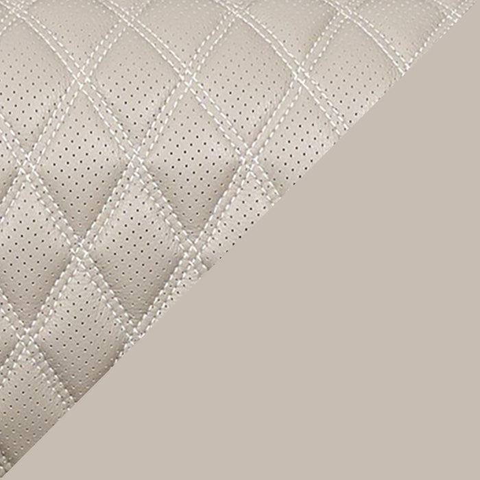 Sofa de massage à inclinaison électrique Elite de 86 po en cuir véritable avec appuie-têtes électriques et accoudoirs de rangement - gris