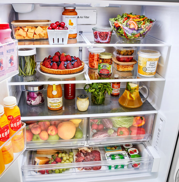 Réfrigérateur LG de 27 pi³ et de 36 po à portes françaises de profondeur comptoir MAXMC - acier inoxydable Smudge-ProofMD - LRFLC2706S