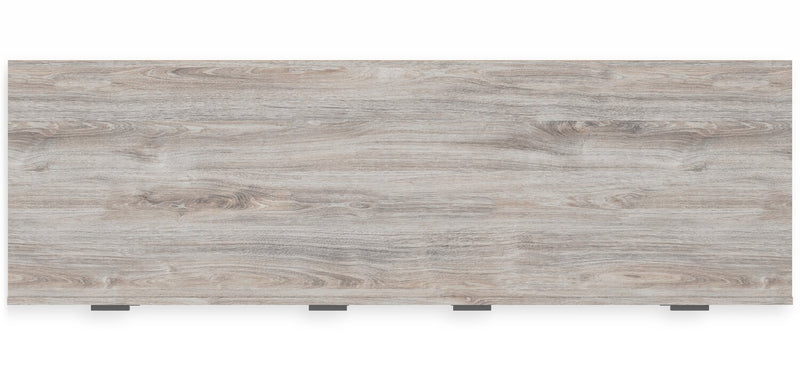 Commode Zen de 62 po (L) x 35,6 po (H) à 6 tiroirs pour la chambre à coucher - grise