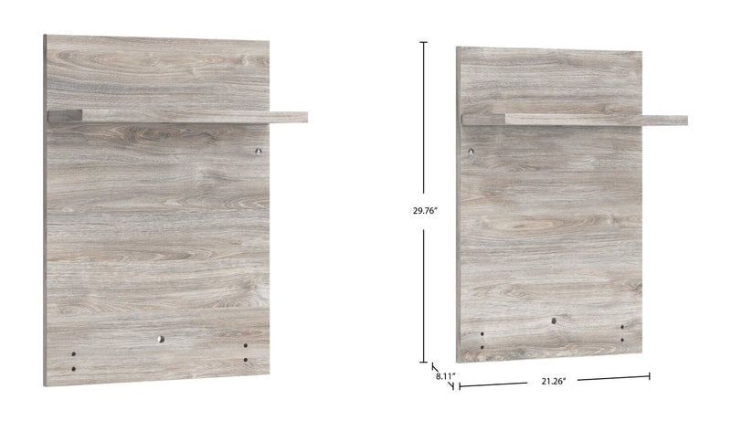 Lit à sections Zen avec tête de lit, cadre de lit, tables de nuit, sections latérales, port USB et éclairage à DEL, gris clair - format grand lit
