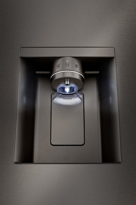 Réfrigérateur LG de 26 pi³ et de 36 po à portes françaises de profondeur comptoir MAXMC - acier inoxydable noir Smudge-ProofMD - LRYXC2606D