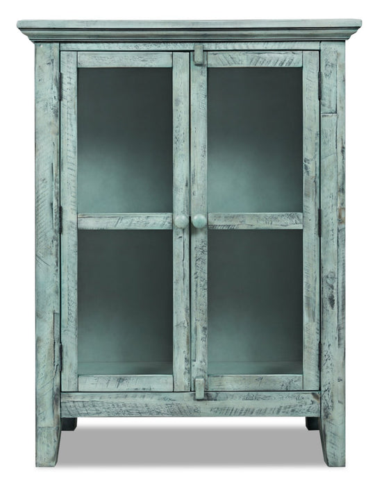 Armoire décorative Rocco de 32 po avec 2 portes - bleu antique