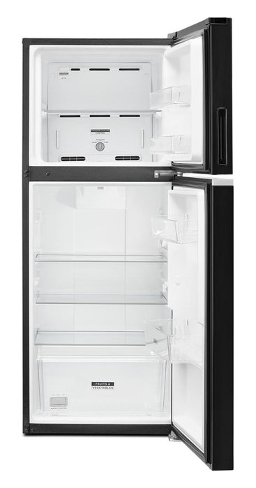 Réfrigérateur Whirlpool de 11,6 pi³ et de 24 po à congélateur supérieur - noir - WRT112CZJB