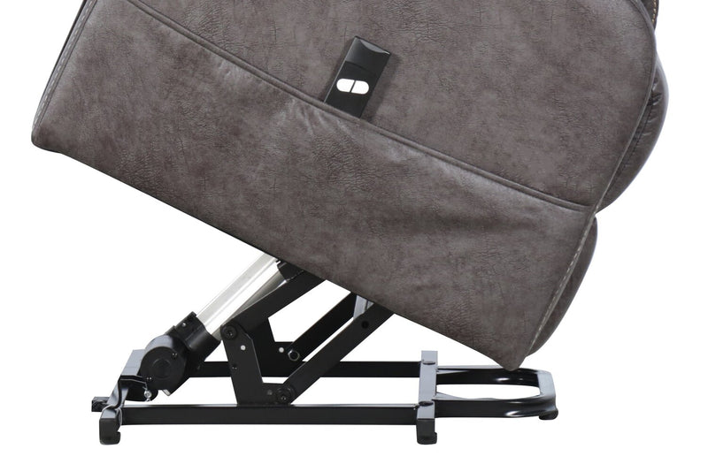 Fauteuil basculeur à inclinaison électrique Landon de 34 po en microfibre - gris