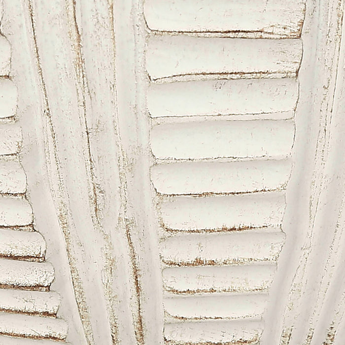 Lampe de table de 21 po en résine crème et dorée