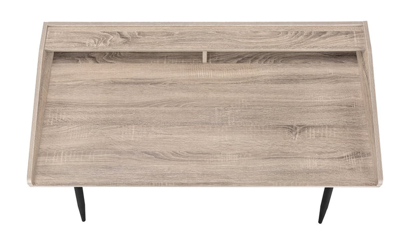 Bureau Jeremy de 47,25 po avec petite crédence - taupe