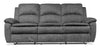 Sofa inclinable Chandler de 82 po en tissu de chenille - gris