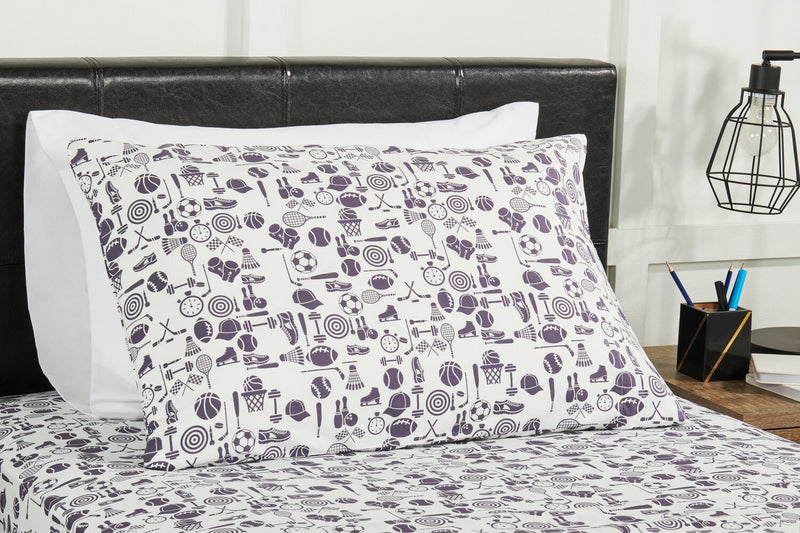 Ensemble de draps Joey 3 pièces en coton pour lit simple