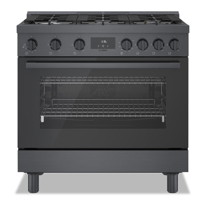 Cuisinière à gaz amovible Bosch de série 800 de 3,4 pi3 de style industriel - HGS8645UC
