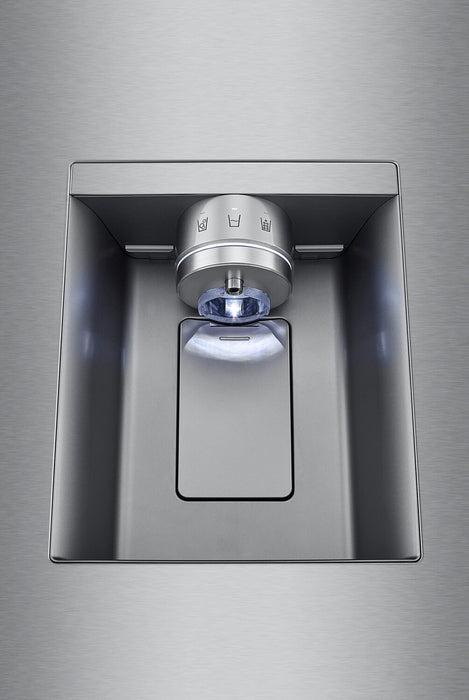 Réfrigérateur LG de 31 pi³ et de 36 po à portes françaises de profondeur standard MAXMC - acier inoxydable Smudge-ProofMD - LRYKS3106S