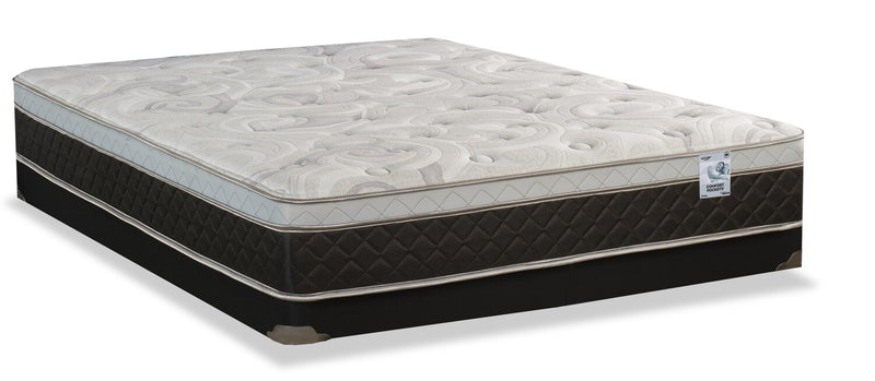 Ensemble matelas à Euro-plateau à profil bas Pisa II de Springwall pour lit double