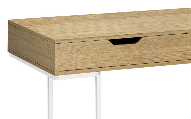 Bureau Butler de 47,25 po à 2 tiroirs - naturel