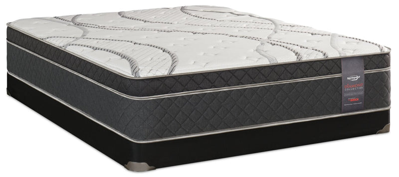 Ensemble matelas à Euro-plateau à profil bas Radiant de Springwall pour lit double