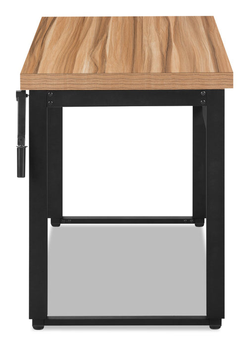 Bureau Kai de 47,25 po à hauteur réglable - brun