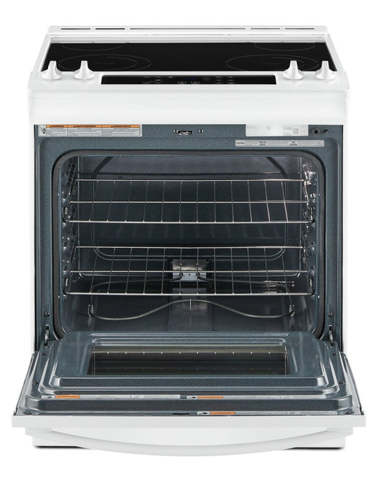 Cuisinière électrique Whirlpool de 4,8 pi³ avec autonettoyage - blanche - YWEE515S0LW