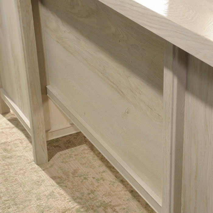 Bureau de direction Costa de 65,12 po à 7 tiroirs - marron blanchi