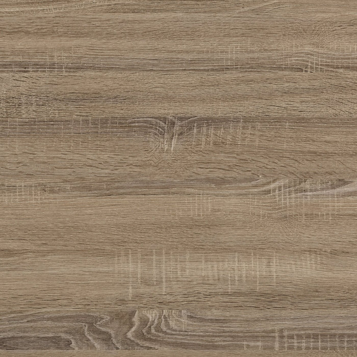 Table à café moderne Millie de 40,5 po - taupe avec base en métal noir