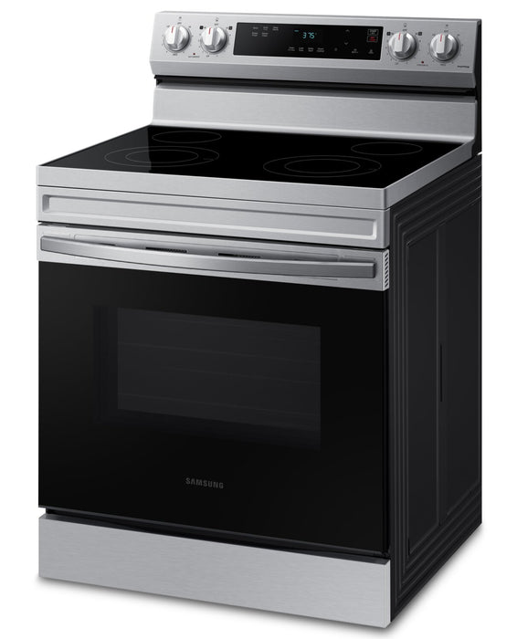 Cuisinière intelligente électrique amovible Samsung de 6,3 pi³ avec nettoyage à la vapeur - acier inoxydable - NE63A6111SS/AC