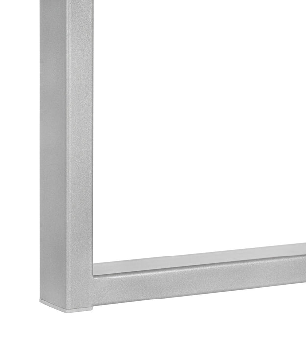 Bureau en forme de L Andrea de 60 po avec tablette - blanc