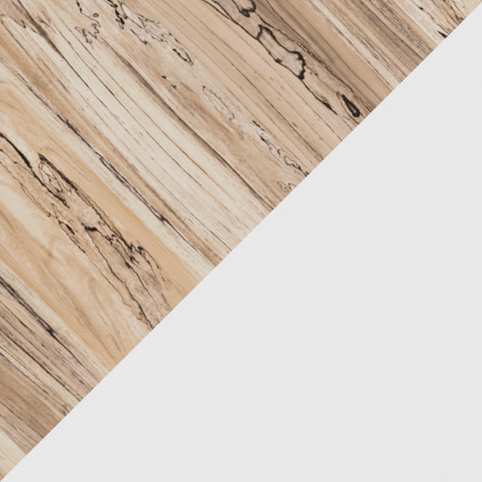 Table de nuit moderne du milieu du 20e siècle Wolf de 23,7 po (L) x 21,9 po (H) à 1 tiroir - deux teintes, blanc et naturel